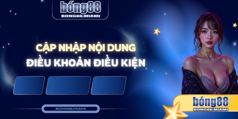 cập nhập nội dung điều khoản điều kiện